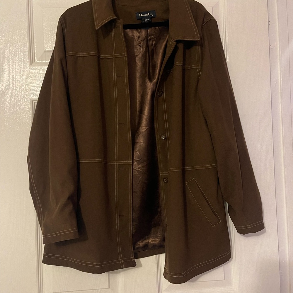 Denim & Co brown vintage jacket